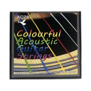 어쿠스틱 기타 컬러 현 포크 강철 6개 구리 합금 세트