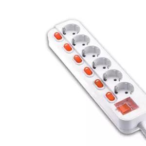 개별스위치 멀티탭 6구 4.5M 전자파감소 차단 내열