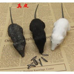 한 생쥐 장식 쥐 모형 인형 꼬리 소품 피규어 라지