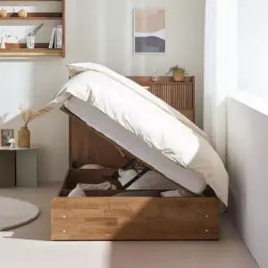 잉글랜더 생드니 템바보드 LED 리프트업 수납 침대 일반형(매트제외-SS)