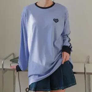 [하프클럽/] 러브유자수라인티셔츠 WBX402M603 빅사이즈