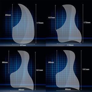 포크 어쿠스틱  투명 기타 보호 스티커 픽 가드 보드  스크래치 플레이트