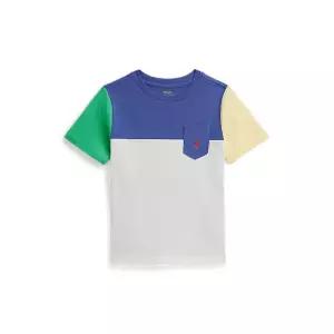 폴로 키즈 남아 2-7세 컬러블록 코튼 저지 티 AS861693