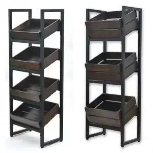 진열대 우드박스 3단 4단 다단 수납함 세트 매장용