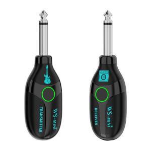 미니 휴대용 호환 무선 송수신 시스템 - 충전식 배터리 포함 4채널 작동 전기 악기용 호환 1TX 1RX