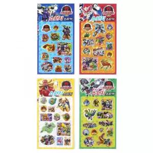 터닝메카드 스펀지스티커 10개 학습 조카 지능개발 스티커북 장난감 문구 친구 역할