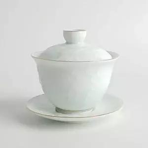 선물용 도자기 개인 연꽃 고급 찻잔 도자기잔 도자기뚜껑잔