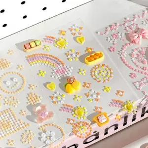 매일 데코 스티커 4개 문구 학습 조카 친구 친구놀이 교육 여아 딸 팬시 지능