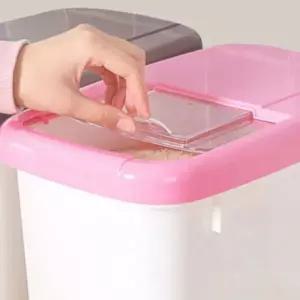 10KG 쌀통 잡곡통 사료통 보관용기 수납함 정리함 플라스틱