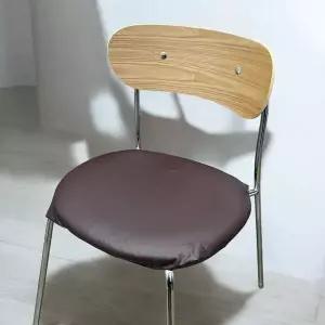 식탁의자 리폼 가죽 의자커버 브라운