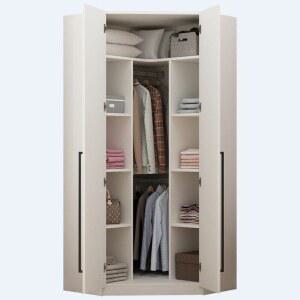 코너 옷장 삼각형 장롱 선반 공간활용 사이드 틈새