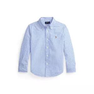 폴로 키즈 남아 2-7세 스트라이프 코튼 시어서커 셔츠 AS863016