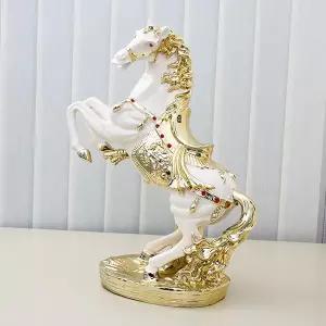 큐빅 백마 장식품 인테리어 거실 테이블 말 조각상
