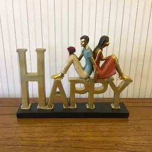 인테리어 해피 연인 거실 테이블 마블 장식 소품