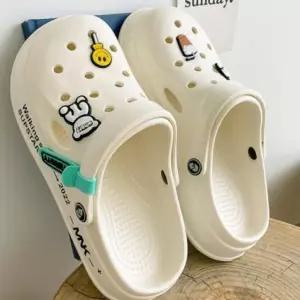 아쿠아샌들 바닷가 해변슈즈 여름 슬리퍼 (250-255mm크림) DP70475