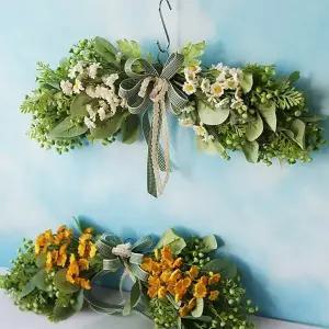 아기자기한 조화꽃 가랜드 1P 벽장식 인테리어 소품 집들이선물