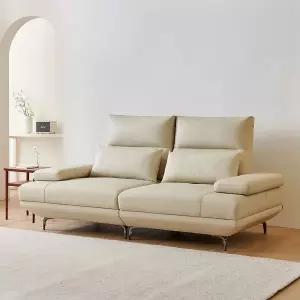 [동서가구] 뮤지 실리콘 레더 스윙 소파 3인 DF928240