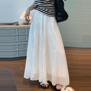 패션라인 BL10551_케미플리츠스커트/롱스커트/로맨틱룩/페미닌무드/썸머룩
