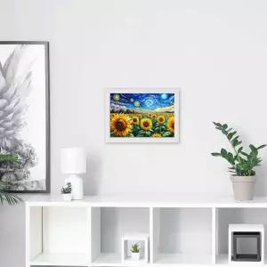 풍수지리 해바라기 그림액자 꽃액자 반고흐 스타일