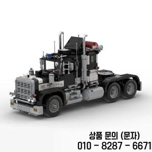 새로운 컨테이너 자이언트 트럭 세미 트레일러 트랙터 모델 DIY 기술 창의적인 아이디어 ChildToy 조립 퍼