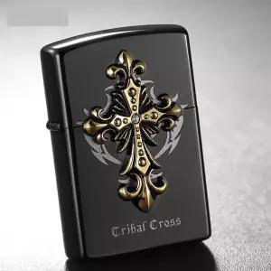 방풍 충전식 라이터 휴대용 슬림 디자인 캠핑용 특이한 남성용 선물용 고급 스타일