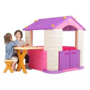 하우스 테이블의자세트 바이올렛 유아놀이집 어린이날선물 집장난감 키즈집 육아방