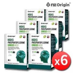 엔젯오리진 하이큐 포스파티딜세린 징코 800 30캡슐 x 6박스 포스타디딜세린 PS 포스파디딜세린 두뇌 뇌