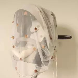 방충망 유모차 모기장 커버 곰돌이 벌레장 벌레 차단 통기성 보호 안전한 외출 풀커버 캠핑 공원 밤산책 세