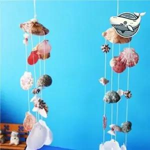 해양 감성 조개 모빌 인테리어 장식 커피점