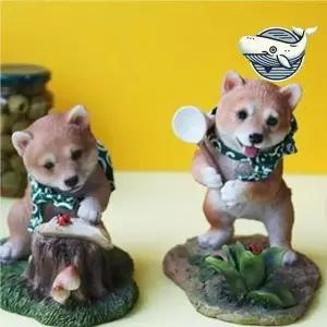 인테리어 소품 미니어처 시바견 테이블 장식