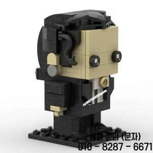 새로운 137피스 인기 펄프 픽션 시리즈 캐릭터 사각 헤드 피규어 세트 모델 맞춤 퍼즐 DIY 창의력 아이디어