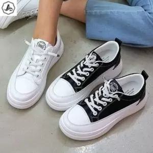 [애슬릿] 키높이 스니커즈 밴딩 끈없는 통굽 운동화 5cm