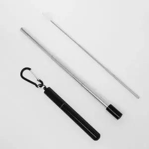 빨대 재사용 휴대용 세트 세척솔 접이식 스텐