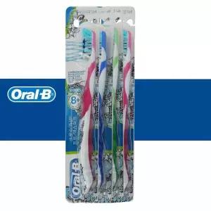 B오랄비청소년칫솔4단계4개크로스액션프로엑스퍼트