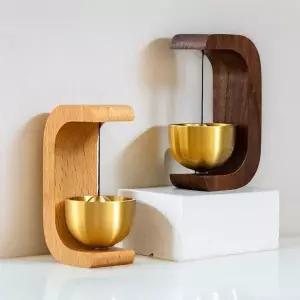 원목 자석 도어벨 현관문종