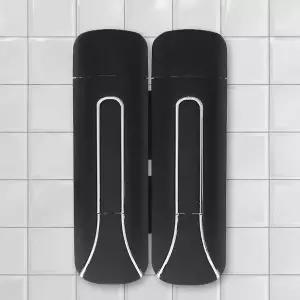 벽걸이 손비누 디스펜서 세제 보관함 2구 공공화장실디스펜서