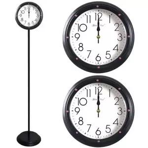 GB6254e 양면 핑크큐빅 무소음 스탠드시계 블랙 국산 큐빅스탠드시계