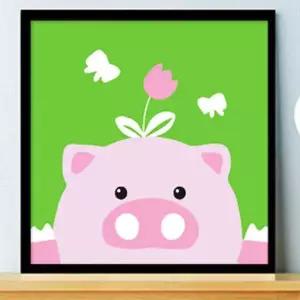 유화 색칠하기 캔버스 01유화그리기 핑크PIG 취미