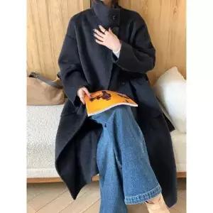 여성 울 모피 코트 차이나 더블 DUCHI1