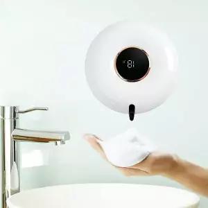원형 거품 자동 디스펜서 화이트 공용 노터치 손씻기