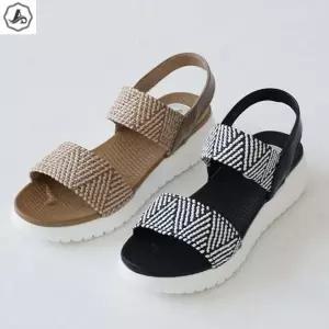 [애슬릿] 통굽 샌들 발편한 밴딩 키높이 여름 스포티 4.5cm