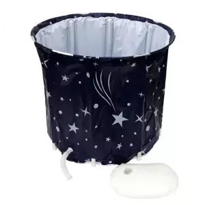 [RIZPICK]원통형 반신 사우나 접이식 캠프 욕조 이동형 간편접