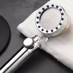 [RIZPICK]필터 절수 터보팬 샤워기헤드 온오프 버튼식샤워기헤
