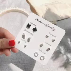 귀걸이 6종세트 악세사리 진주귀걸이 하트귀걸이