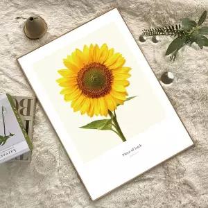 [빌라드하우스]프리미엄 아트 캔버스 해바라기 액자 포스터