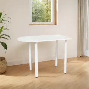 아트박스/가구느낌 하입반원책상 반타원 식탁 거실테이블 1000x600