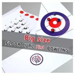 플레이원 가정용 플로어 컬링 볼링 투웨이 세트 어린이스포츠 유아체육교구 유아체육용품 어린이볼링 실내