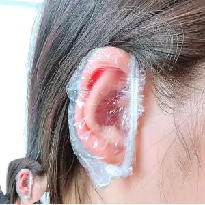 귀커버 일회용 염색 파마 비닐 귀커버 100매