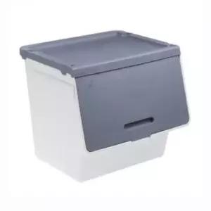 [SBD] 그레이 이사 정리함 수납 슬라이딩 1개 454x411x410mm 소품 대