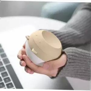 손난로 LED거울손난로 브라운 충전손난로 USB충전 전기손난로